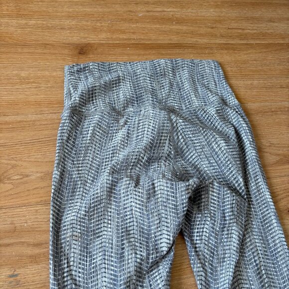 Lululemon Athletic Wunder Under HR Tight Yoga Pants 25” Jacquard Silver Size 6 - Picture 5 of 10